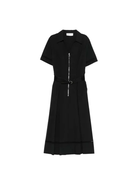 Sukienka midi Ermanno Scervino popelinowa czarna