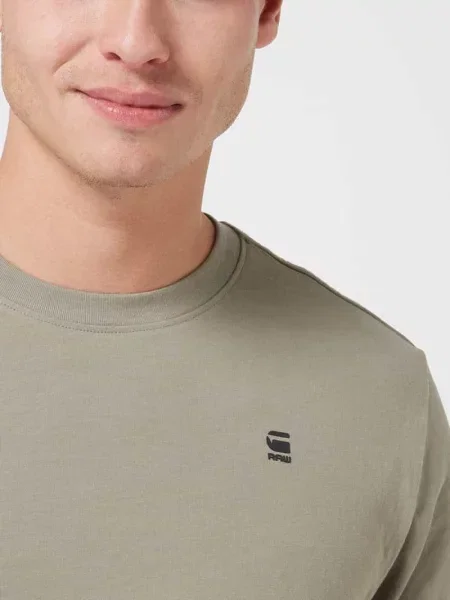 T-shirt z detalem z logo G-star Raw oliwkowa