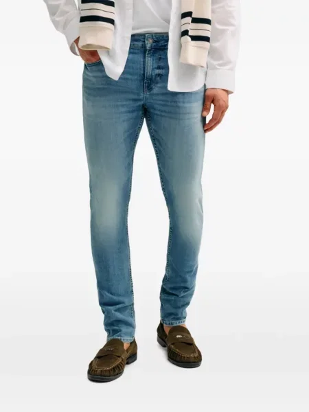 Skinny fit džínsy Guess modrá
