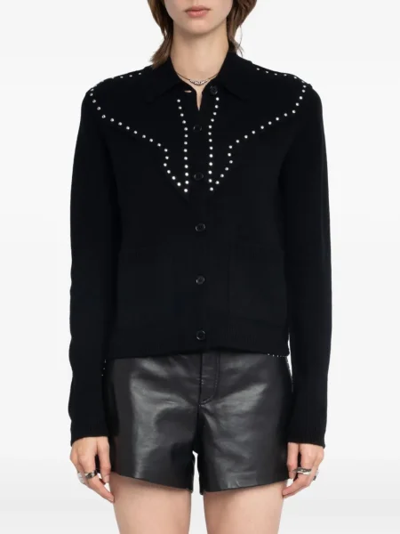 Cardigan Zadig&voltaire cu decolteu rotund negru