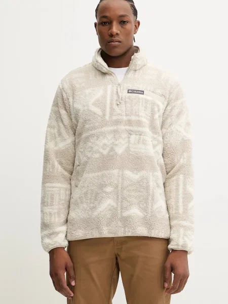 Bluza Columbia Rugged Ridge™ High Pile Half Zip Dark Stone Deschutes Days S beżowa