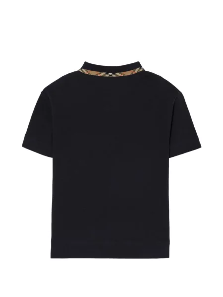 Koszulka polo dziecięca Burberry czarna