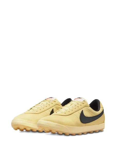 Sneakerși Nike Air Force 1 cu șireturi din dantelă cu perle alb