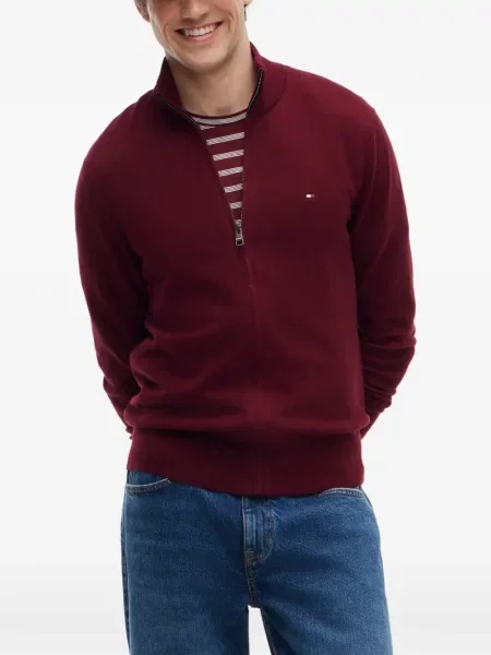 Ζακέτα Tommy Hilfiger με αυτόγραφο κόκκινο