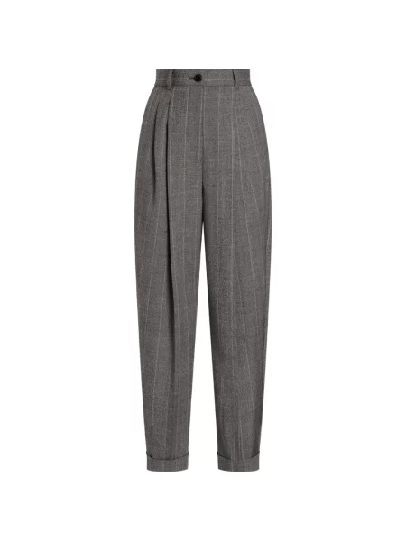 Pantaloni Dolce & Gabbana de lână gri