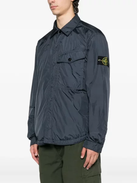Geacă Stone Island cu strasuri albastru