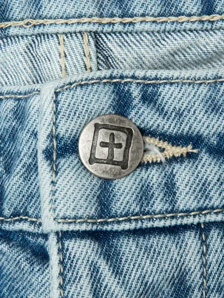 Pantaloni scurți din denim Ksubi albastru