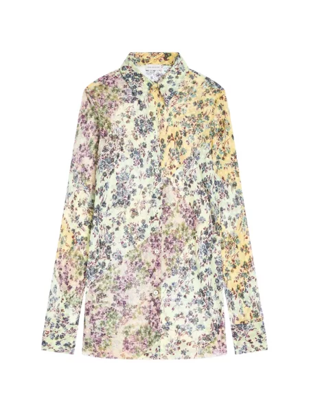 Cămașă Dries Van Noten din jacard galben