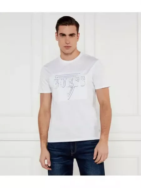 GUESS Tricou alb