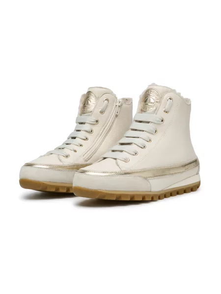Sneakersy Candice Cooper wełniane w paski białe