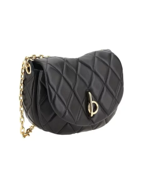 Torebka Burberry skórzana pikowana czarna