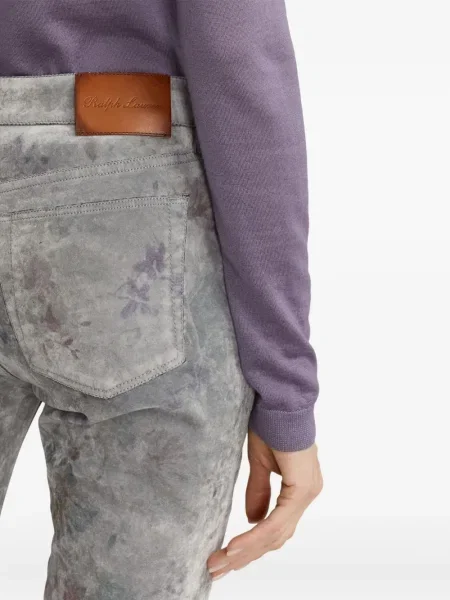 Blugi Ralph Lauren Collection cu model floral cu imagine gri