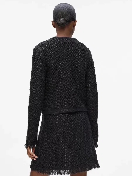 Кардиган з домішкою вовни Karl Lagerfeld чорний