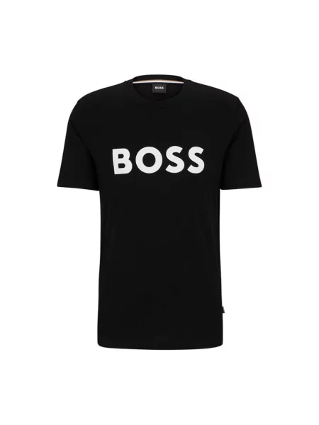 BOSS t-shirt z nadrukiem czarny