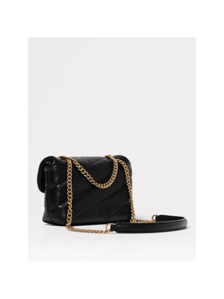 Pinko torebka skórzana czarny