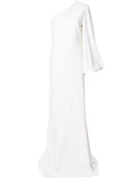 Ilgas kostiumas maxi suknele Stella Mccartney vieno peties balta