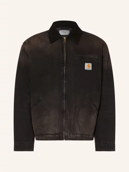 Carhartt Wip Džínová Bunda Og Detroit black / black černá