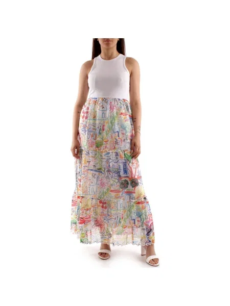 Pantaloni Desigual alb