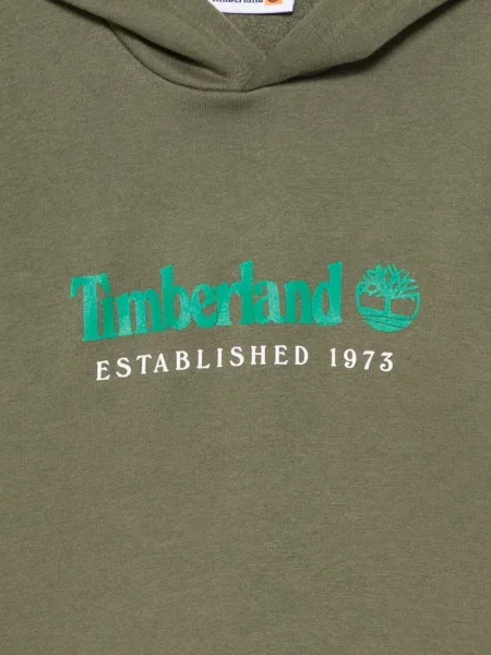 Bluza z kapturem dziecięca Timberland zielona