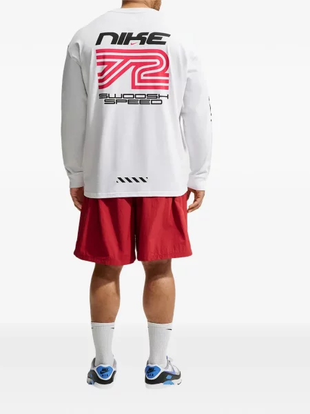 Lung geacă cămașă Nike cu imagine alergare portocaliu
