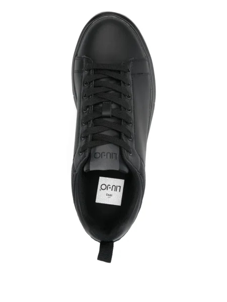 Sneakerși Liu Jo din piele cu platformă negru