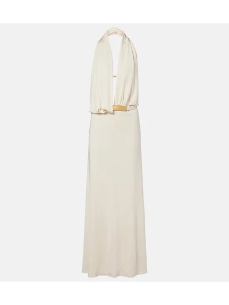 Rochie maxi Vix Paula Hermanny alb