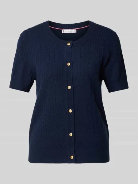 Tommy Hilfiger kardigan wełniany granatowy