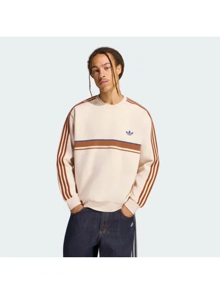 MIKINA S POTISKEM RETRO SPORT OVERSIZED CREWNECK bílá
