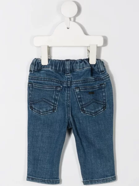 Jeansy dziecięce Emporio Armani niebieskie
