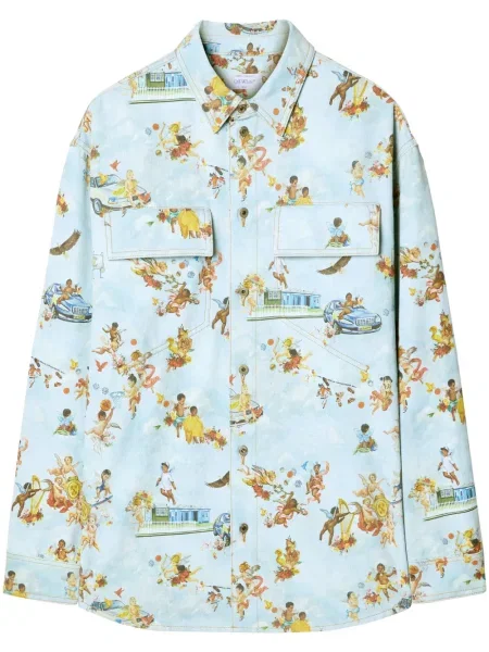 Cămașă Off-white cu imagine alb