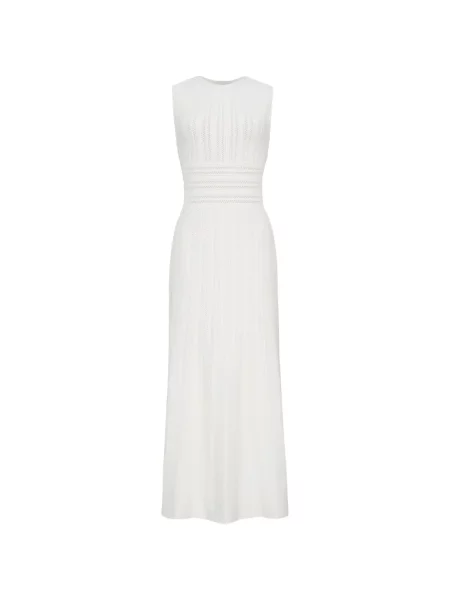 Rochie midi Adam Lippes tricotate alb
