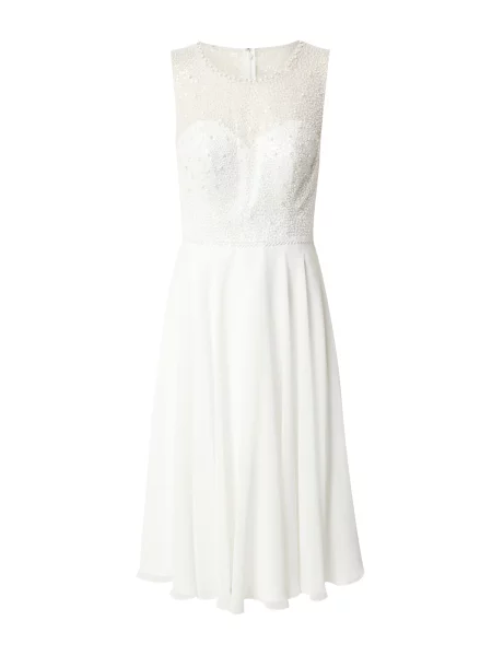 SWING Koktejl obleka srebrno-siva / jajčna lupina siva