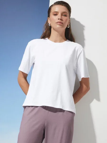 Футболка Seventeen бавовна/віскоза білий