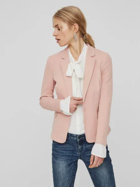 VERO MODA Blézer VMJulia púder rózsaszín