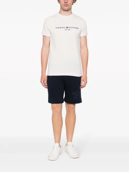 Raštuotos šortai Tommy Hilfiger mėlyna