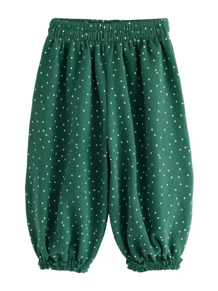 Next Pantaloni verde smarald alb