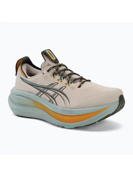 Pantofi de alergare bărbați ASICS Gel-Nimbus 28 TR simply taupe/ocean haze