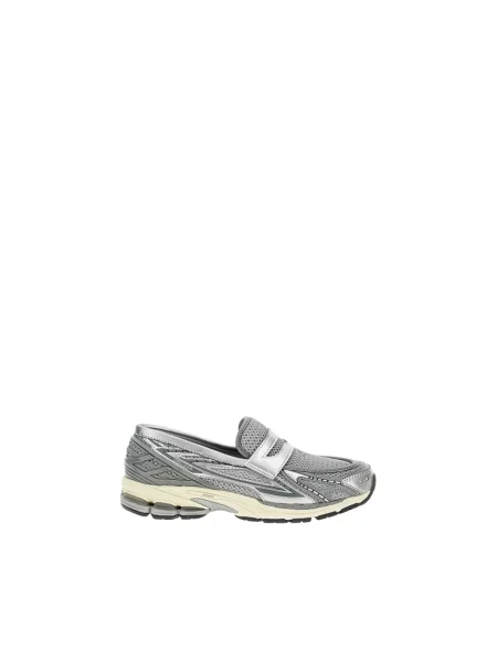 Półbuty New Balance skórzane szare