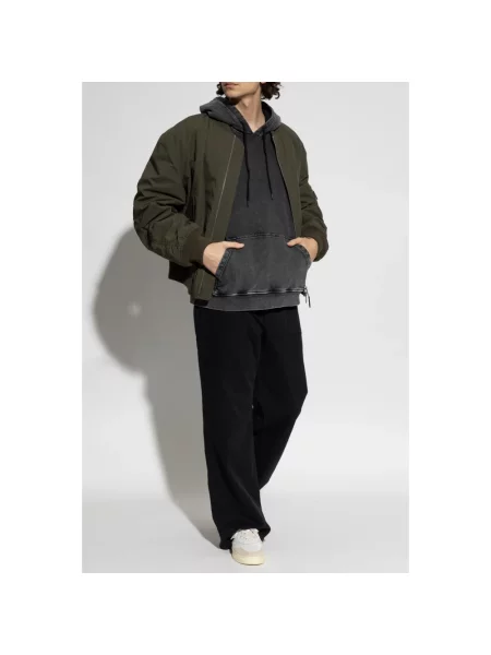 Bluza z kapturem Diesel z kapturem czarna
