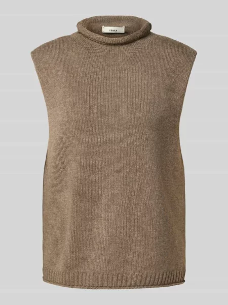 Bluzka z dzianiny z mieszanki kaszmiru z golfem model ‘LACY’ 0039 Italy