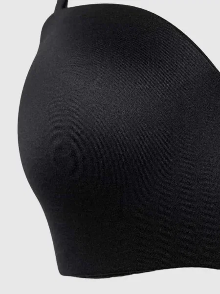 Biustonosz usztywniany z odpinanymi ramiączkami i efektem push up Magic Bodyfashion czarny
