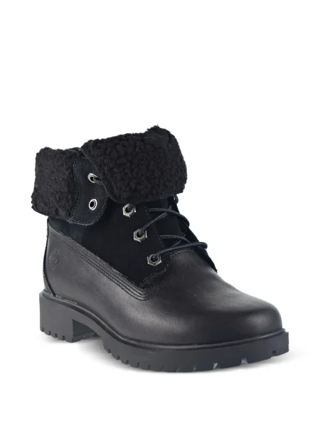 Botine Timberland din fleece negru