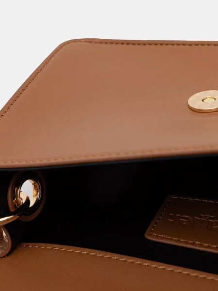 Blauer чанта crossbody дамски от имитация на кожа кафяво
