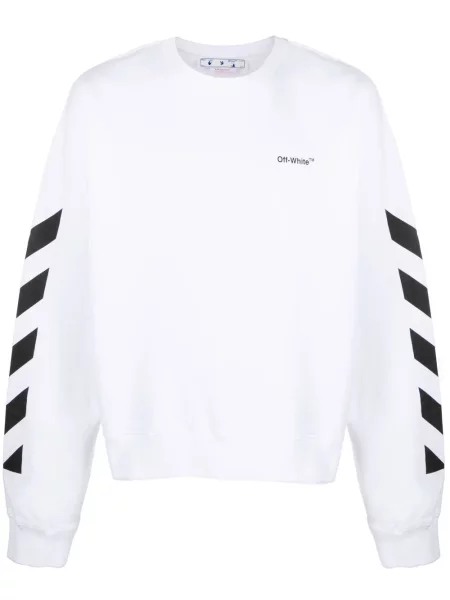 Hanorac Off-white cu imagine alb