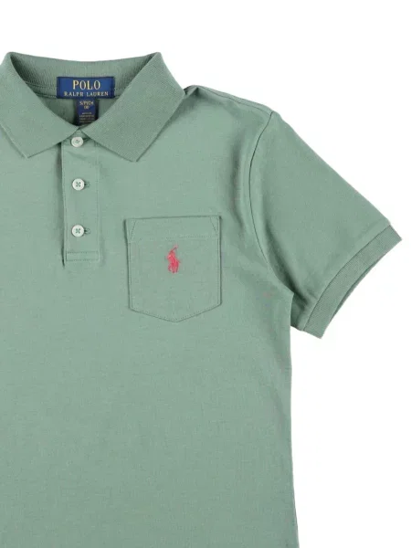 Koszulka polo dziecięca Polo Ralph Lauren zielona