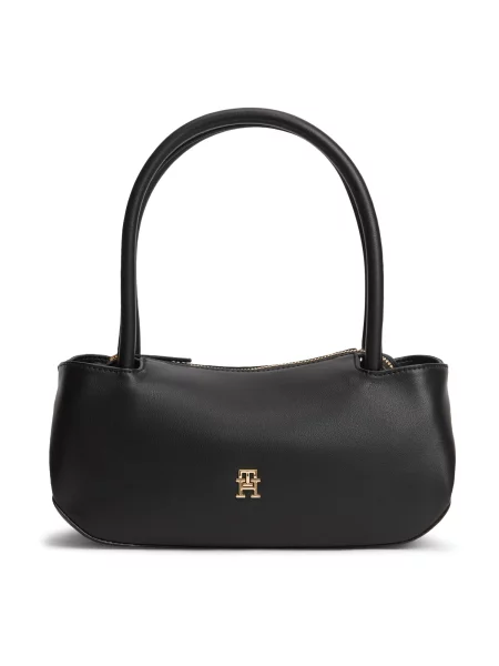 TOMMY HILFIGER Geantă de umăr negru