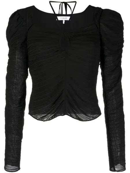 Top Frame wiązany czarny
