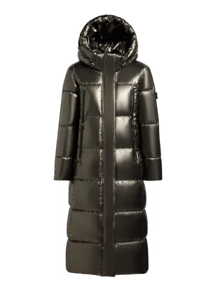 Khujo Palton de iarnă Shiny' maro