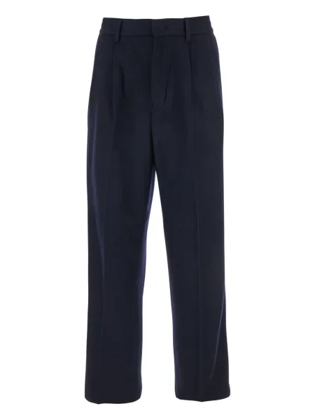 Pantaloni Emporio Armani plisate albastru