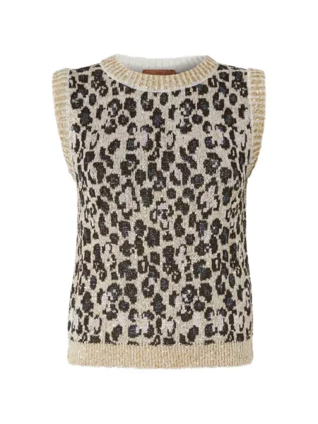 Vestă Missoni cu imagine cu imprimeu animal print